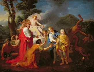 Allegory of the Recognition of Philippe de France, Duke of Anjou as King of Spain, 24th November 1700, before 1704
